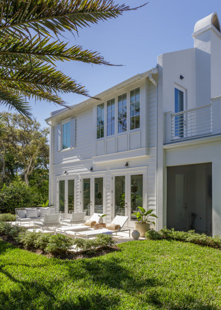 Coastal home exterior built by custom home builder Alesch Luxury Custom Builders in Ponte Vedra Beach - a builder who specializes in a personalized home building experience