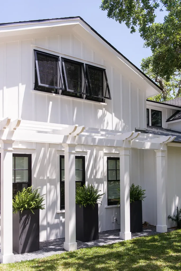 Exterior of a large-scale home renovation project by custom home builder Alesch Luxury Custom Builders in Ponte Vedra Beach, a builder specializing in client-centered home design process
