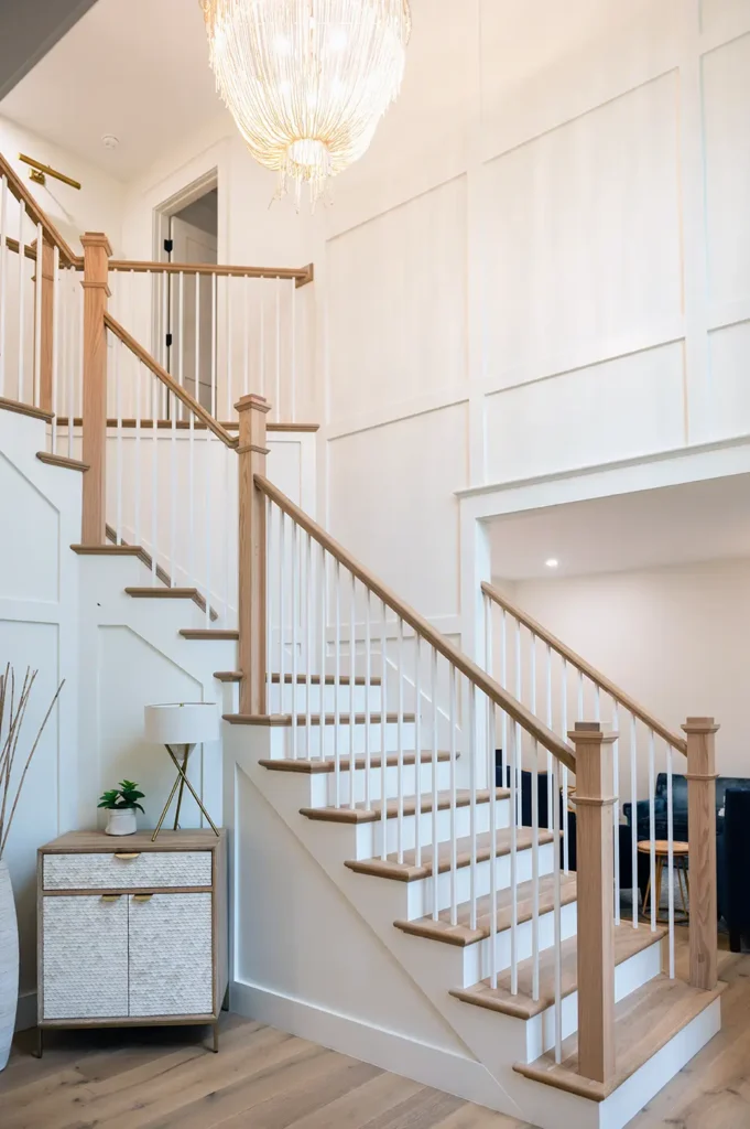 Custom Home Construction Stairway Renovation - Alesch Luxury Custom Builders in Atlantic Beach Florida