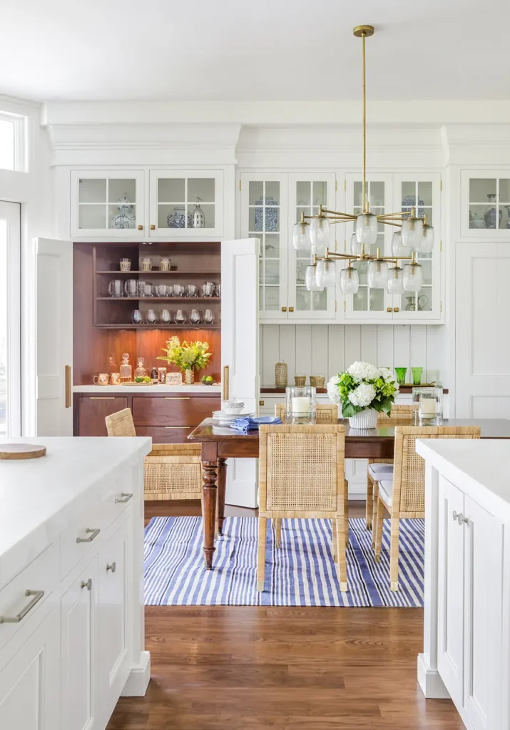 Kitchen & Dining Room Renovation Ponte Vedra Beach Custom Built in Cabinets Bar Built in - Alesch Luxury Custom Builders