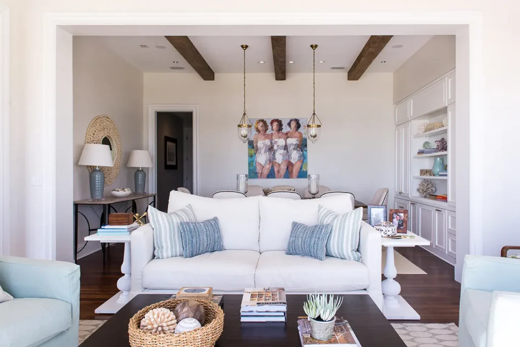 Oceanfront Home Renovation Coastal Dining Room - Alesch Luxury Custom Builders