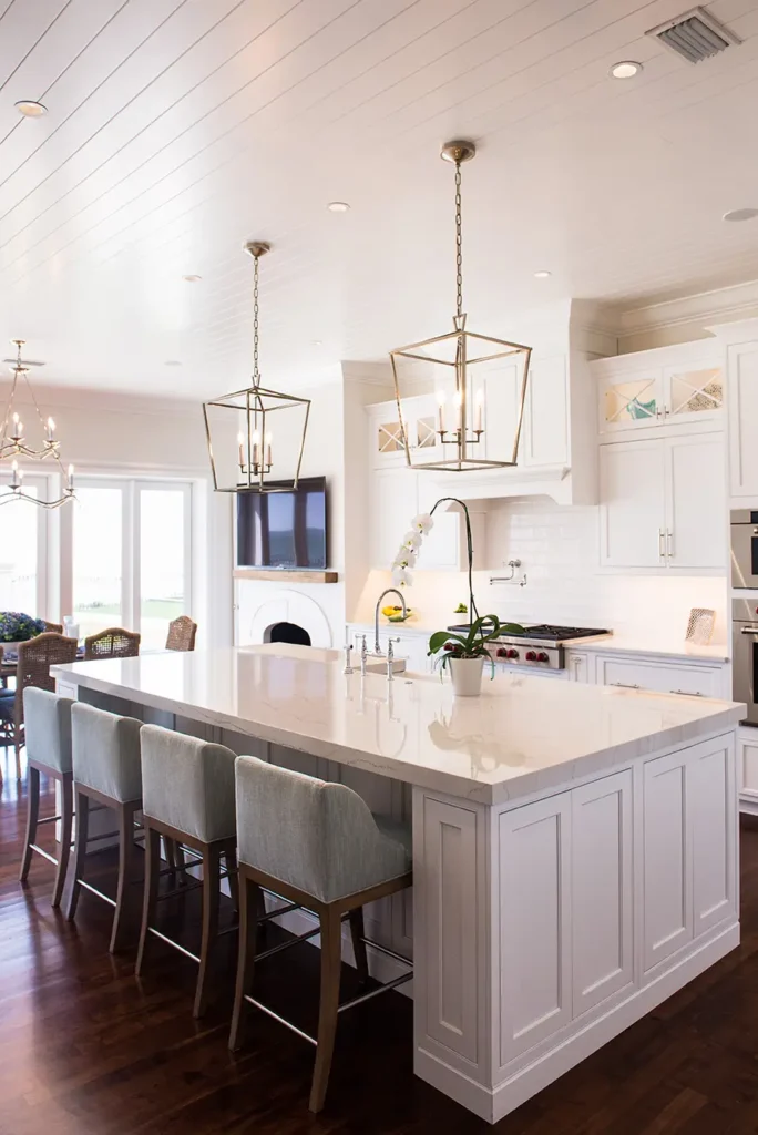 Oceanfront Home Renovation Coastal Kitchen Details - Alesch Luxury Custom Builders